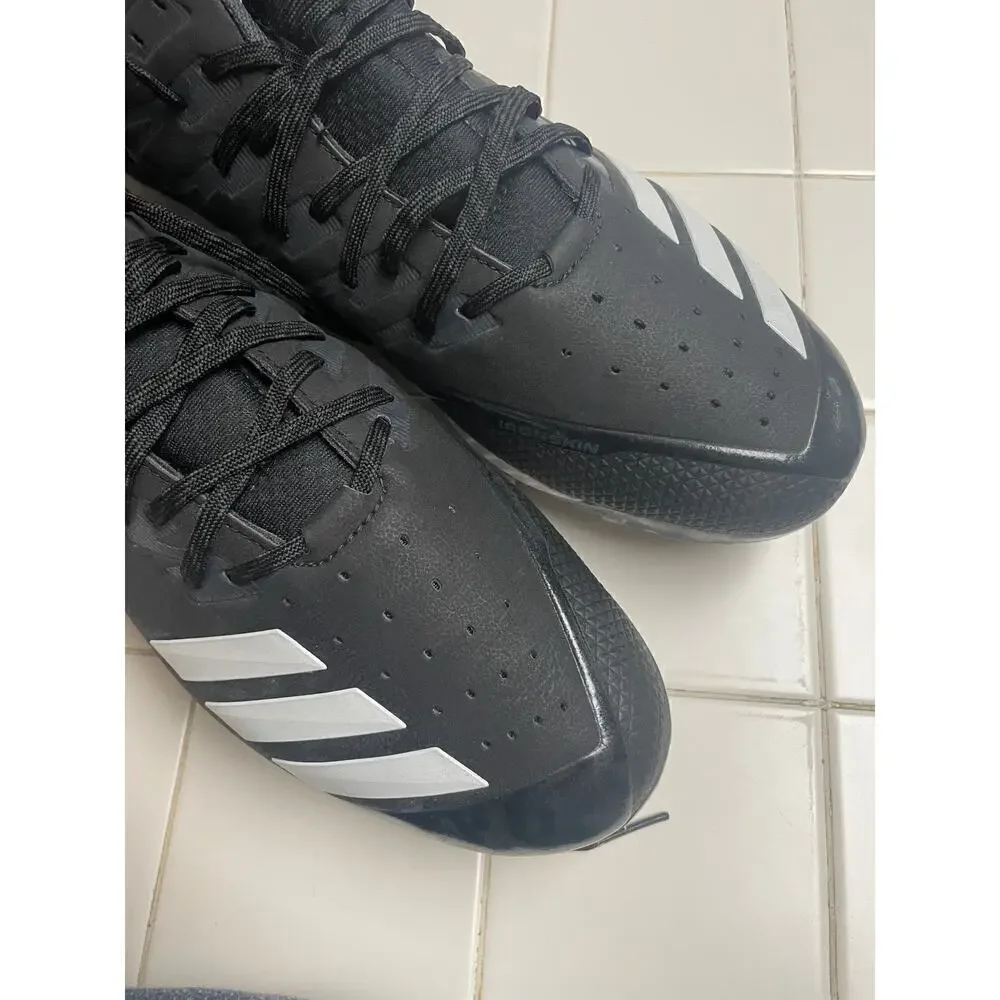 NEW Adidas Icon Bounce Baseball Molded Cleats Size 14 Men Black White
